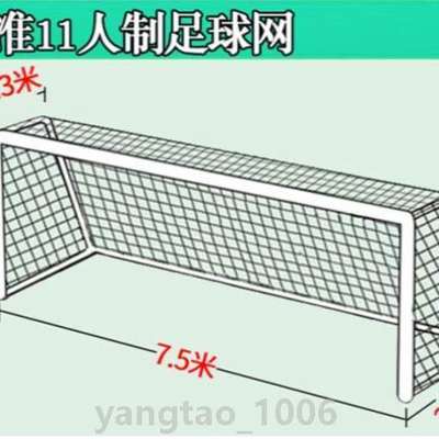 人7耐纶PE511全新4标准聚乙烯&球门加粗足球网人人制毫米足球网