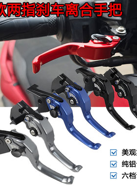 适用赛科龙RA250/RE250/RC401/RA2/RE3 改装二指刹车牛角车把配件