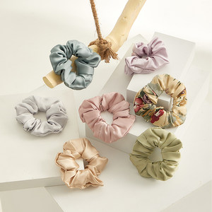 JESSIEJANE真丝发圈女大号高级感法式简约无痕桑蚕丝大肠圈头绳