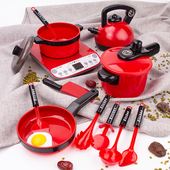 散装 女孩儿童过家家仿真厨房玩具蒸笼炒菜做饭宝宝煮饭电磁炉玩具