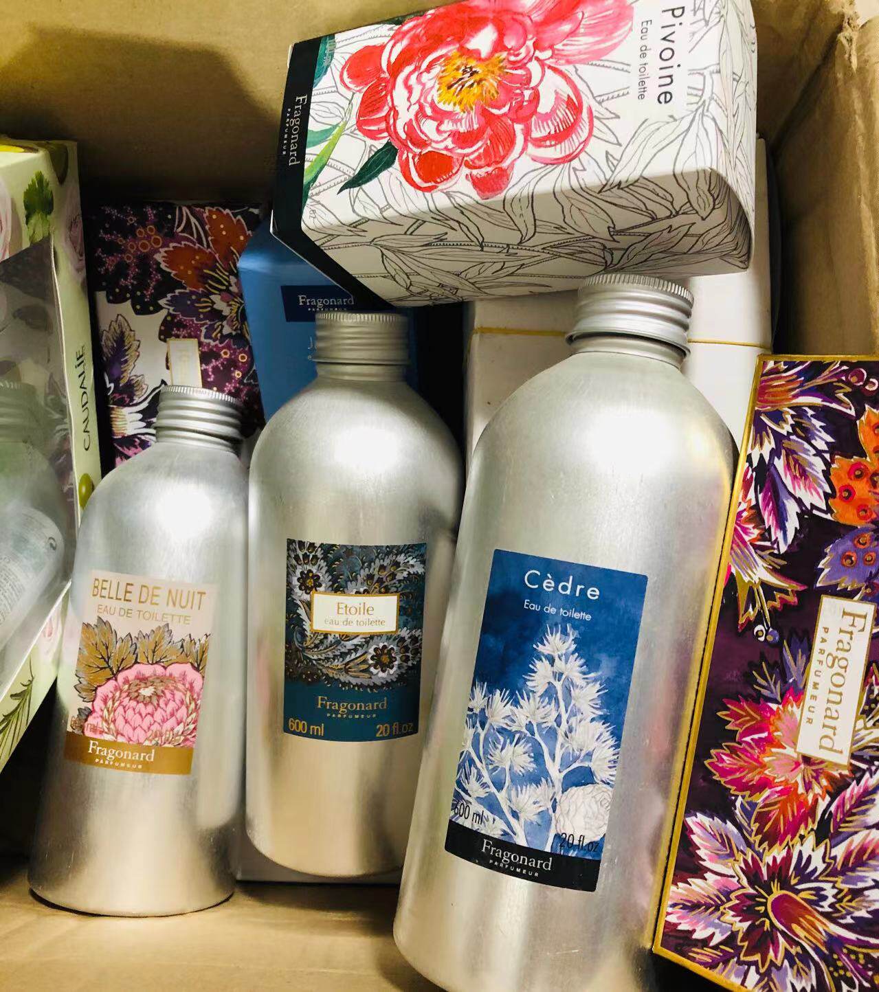 法国fragonard花宫娜淡香水 星辰 夜美人 雪松 超大容量600毫升