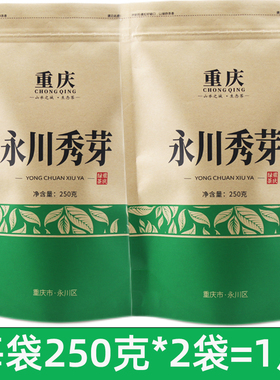 2025新茶永川秀芽特级明前绿茶浓香高山云雾毛峰毛尖散装雀顶500g