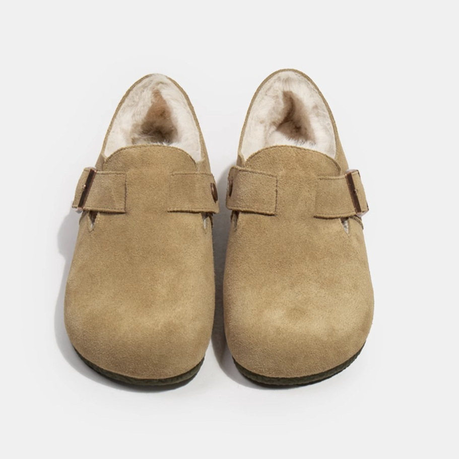 勃肯鞋女加绒保暖女鞋新款冬季博肯鞋棉鞋一脚蹬豆豆鞋毛毛鞋,女鞋,棉鞋,淘宝优惠券,粉丝福利购,淘宝优惠卷