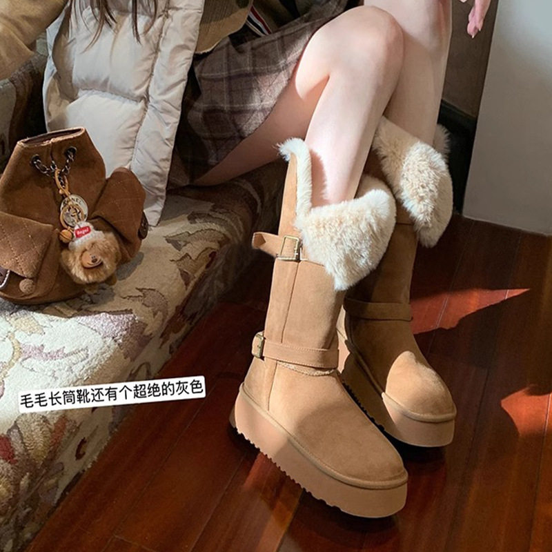 7cm内增高~灰色长筒雪地靴女加绒加厚保暖防滑两穿东北长筒棉鞋女,户外/登山/野营/旅行用品,雪地靴,淘宝优惠券,粉丝福利购,淘宝优惠卷
