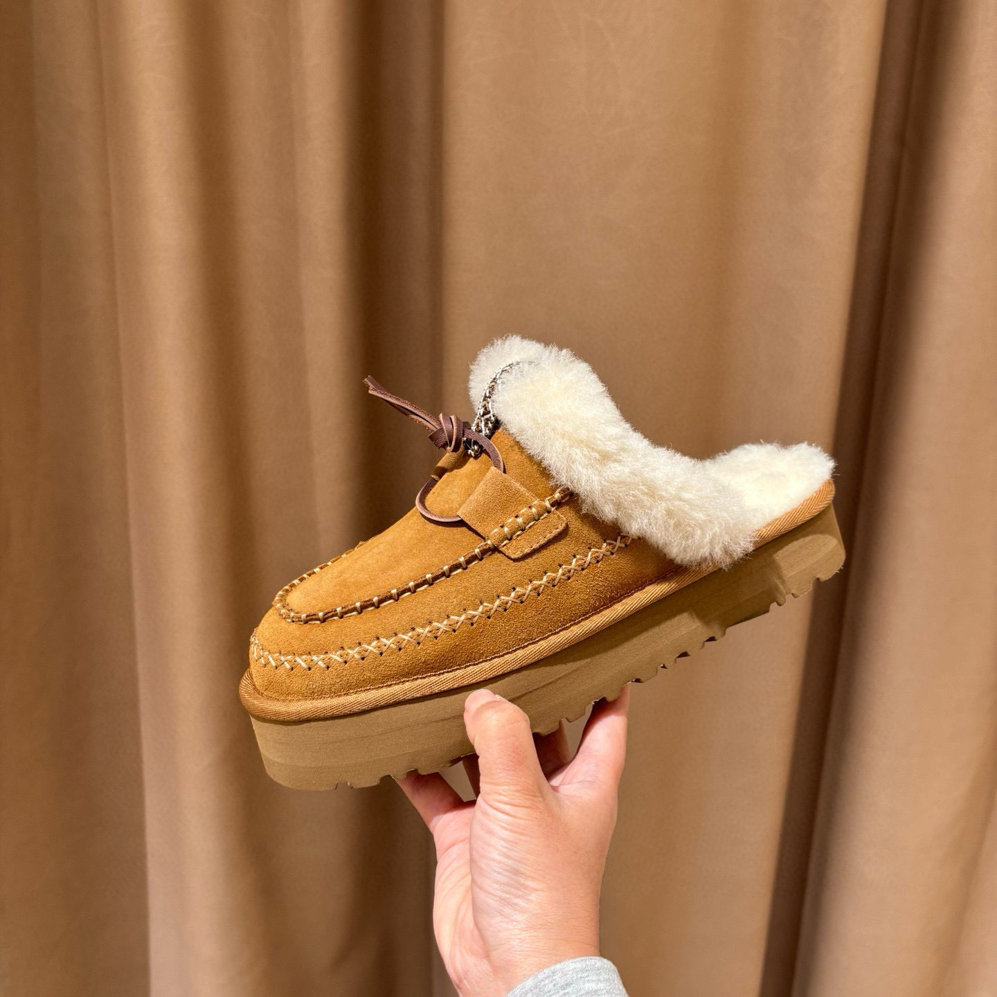 桑坡阿尔派厚底拖鞋羊毛一体毛毛民族风厚底包头女款羊毛阿尔派靴,女鞋,其他拖鞋,淘宝优惠券,粉丝福利购,淘宝优惠卷