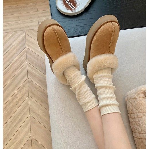 【苏家同款】4.5cm暖暖鞋~保暖雪地靴厚底毛毛拖鞋女棉鞋雪地靴,户外/登山/野营/旅行用品,雪地靴,淘宝优惠券,粉丝福利购,淘宝优惠卷