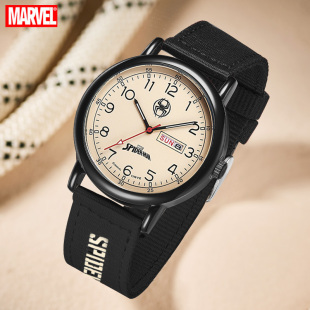 迪士尼手表男学生漫威2026新款 初中高中生考试专用青少年只看时间