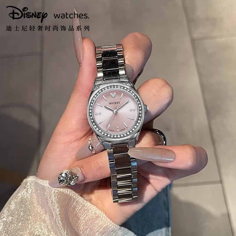 迪士尼手表女款轻奢小众高级感正品女士2025新款小表盘高颜值石英