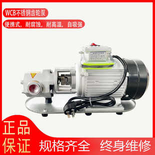 WCB高温齿轮油泵不锈钢便携式耐腐蚀泵WCB30/50/75/100自吸式小泵