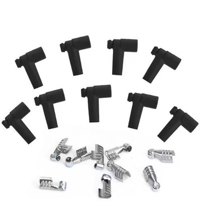 9件套汽改点火线圈橡胶套卡箍接头Spark Plug Wire Rubber Boots