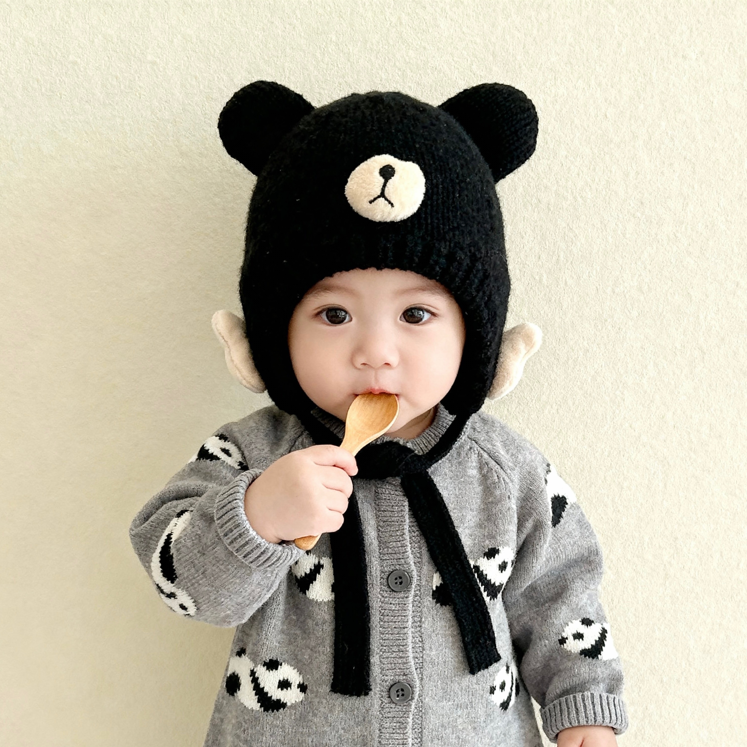 儿帽帽子冬天保暖加厚针织护耳帽