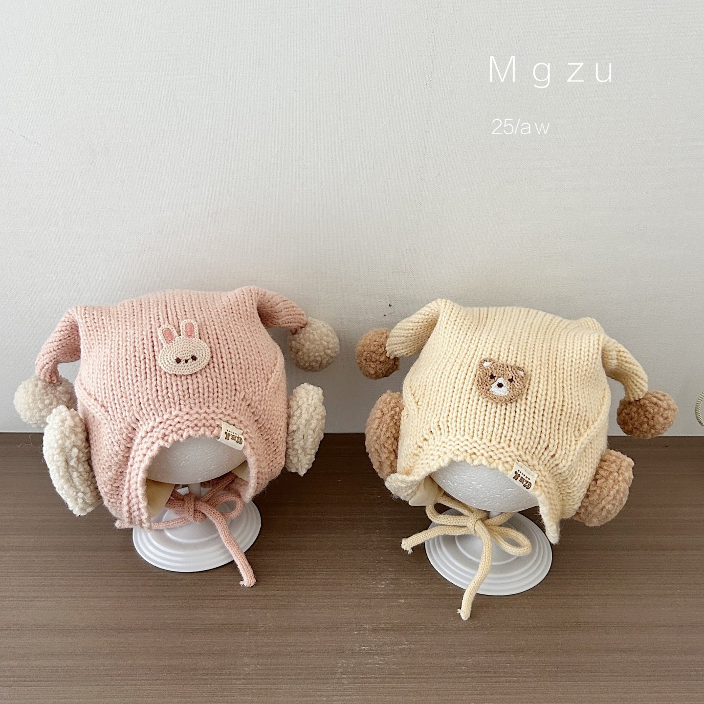 韩版百搭秋冬婴儿护耳针织毛线帽