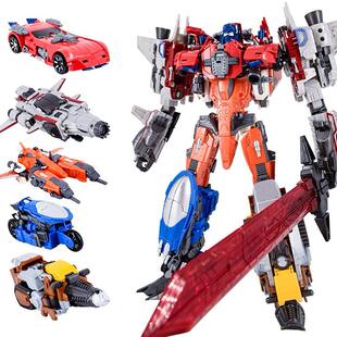 威将变形武魂金刚计算王五合体变形机器人玩具合金版机器人