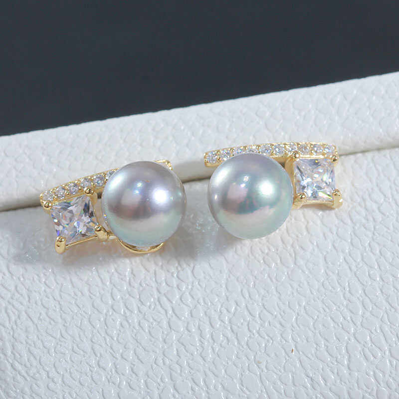 DIY珍珠配件新款S925纯银平衡木镶钻耳饰空托时尚精致经典百搭,饰品/流行首饰/时尚饰品新,耳钉,淘宝优惠券,粉丝福利购,淘宝优惠卷