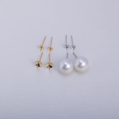 S925纯银加长耳针DIY配件简约女