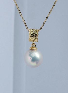 DIY珍珠配件新款S925纯银吊坠