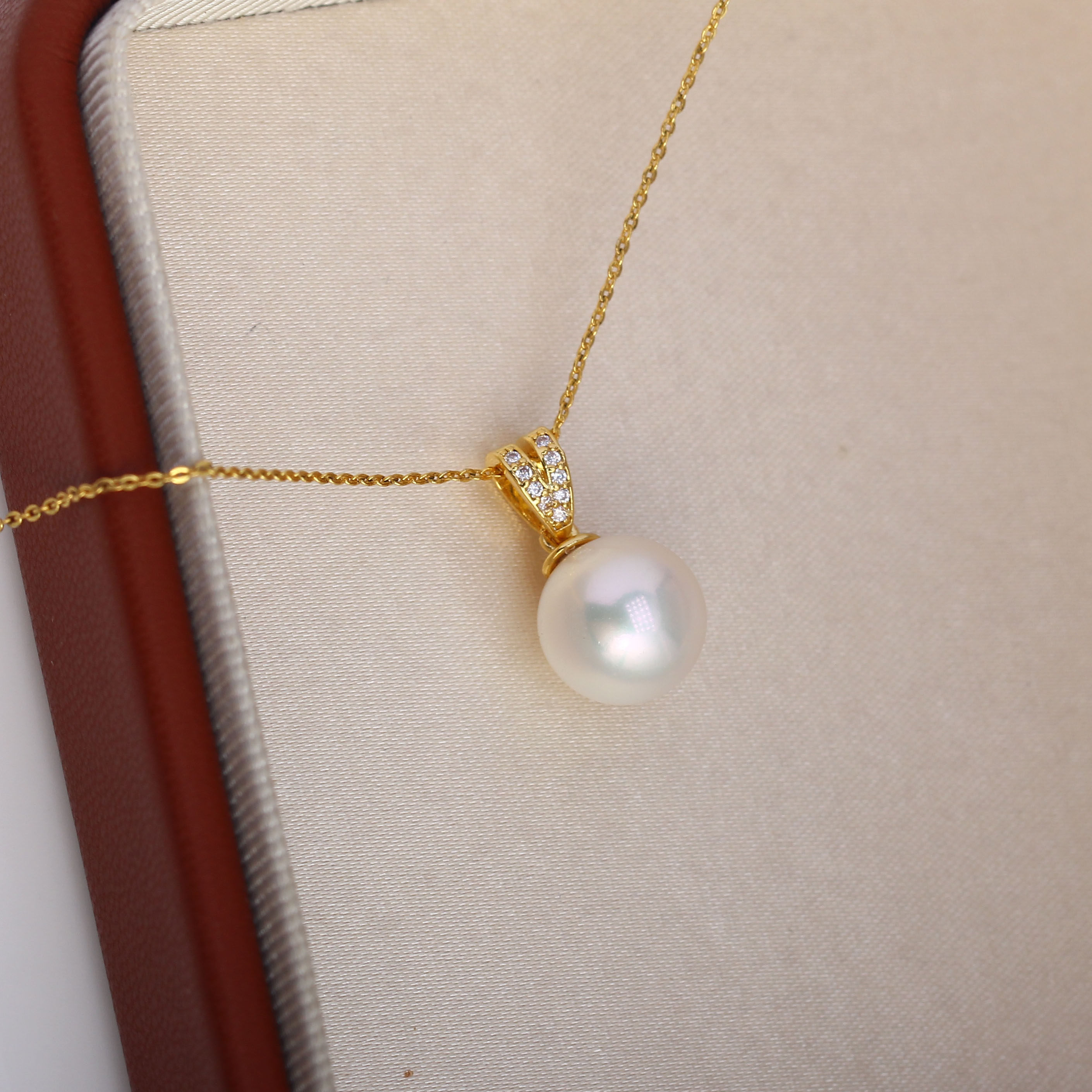 DIY珍珠配件V型吊坠空托