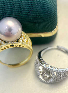 珍珠配件DIYS925纯银复古