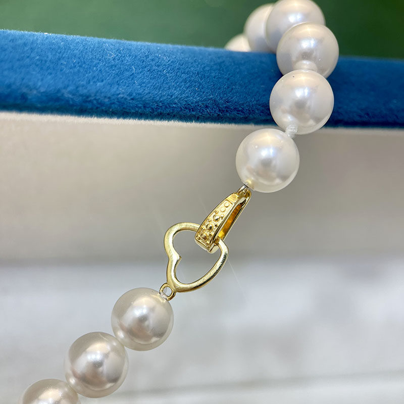 S925纯银温柔精致爱心扣头项链扣