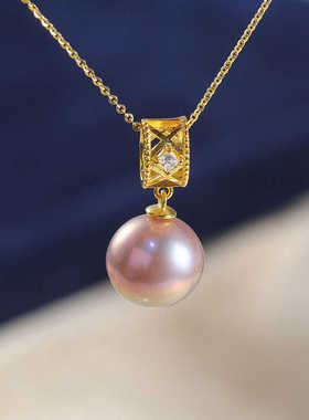 新款交叉DIY珍珠配件S925纯银