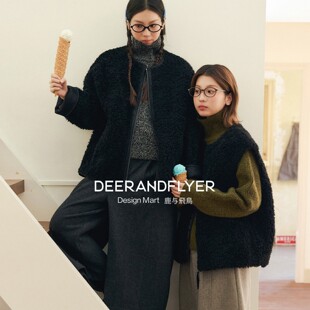 叠搭马甲7300 拉链毛毛外套 7301 雾色话本 鹿与飞鸟