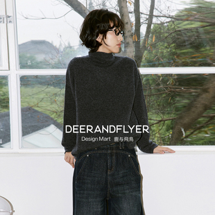 7108 精纺绵羊毛混山羊绒多色高领打底针织衫 鹿与飞鸟 糖果屋