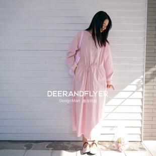 鹿与飞鸟「果味气泡水」疗愈通勤系One 连衣裙7391 Piece收腰长款