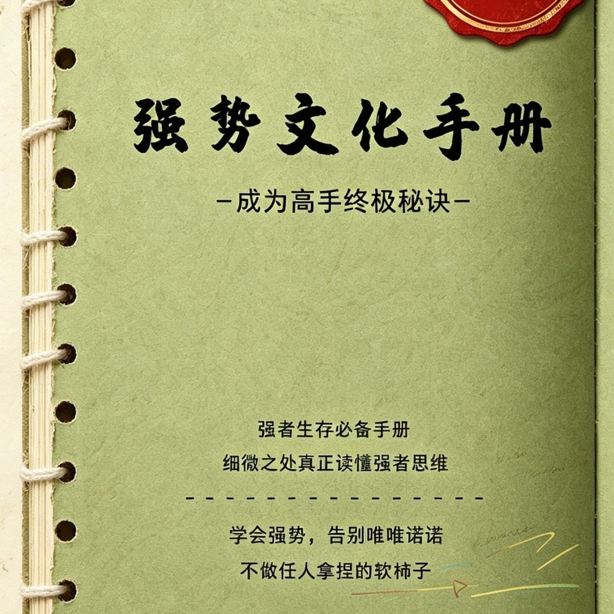 强势笔记本文化手册  笔记本图片