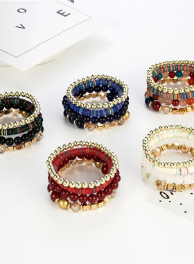 新款女式手饰欧美时尚手链多层