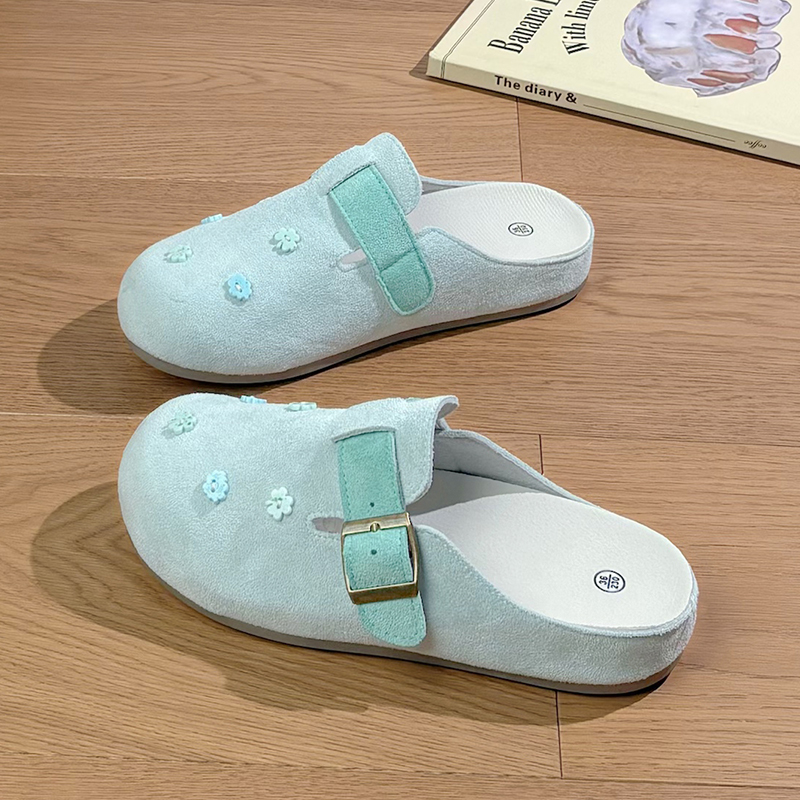 包头勃肯鞋女夏款增高外穿拖鞋