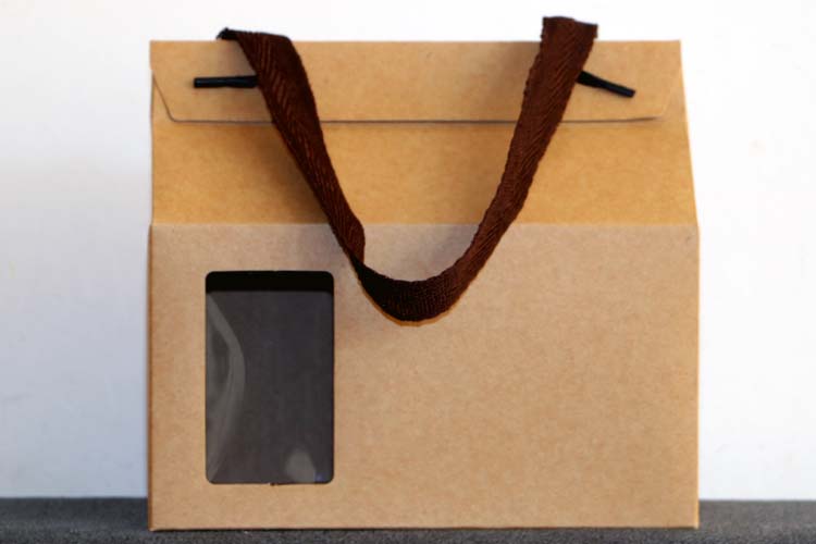 定做礼品袋 普洱茶礼品盒 开窗牛皮纸盒 茶叶包装袋 可手提包装