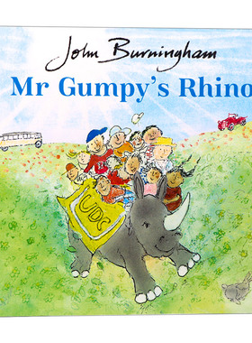 Mr Gumpy's Rhino 甘伯伯的犀牛 约翰·伯明翰绘本 和甘伯伯去游河作者