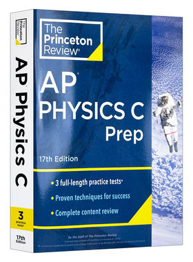 英文原版 Princeton Review AP Physics C Prep 17th Edition 普林斯顿评论AP物理C 第17版 2024 英文版 进口英语原版书籍