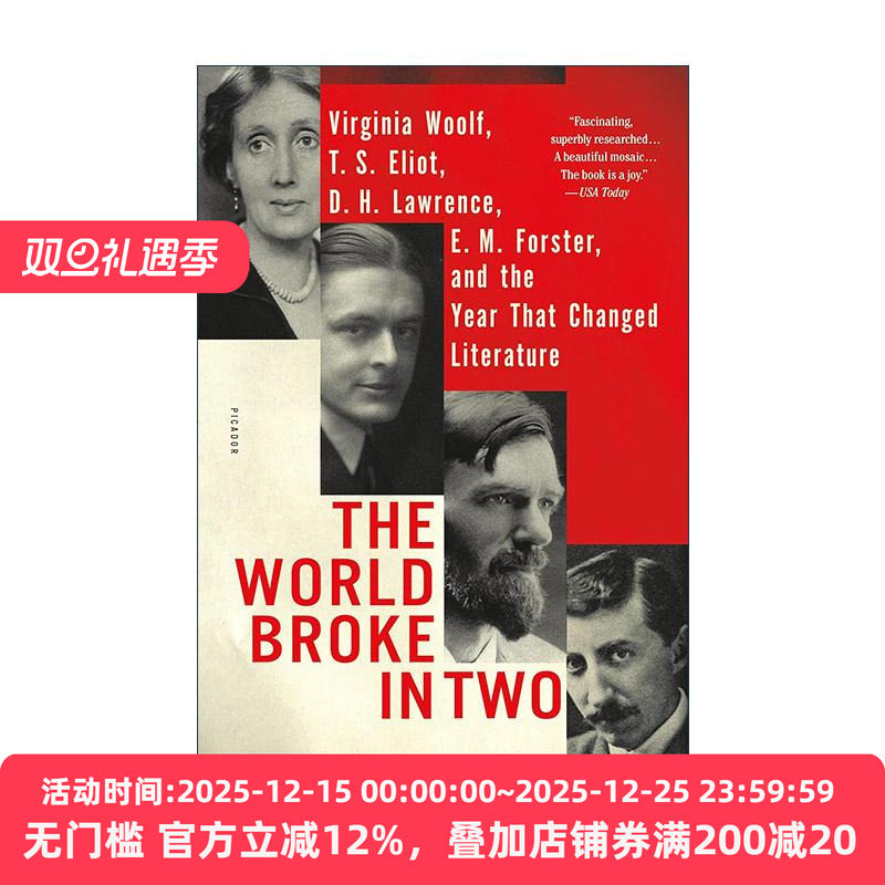 英文原版 The World Broke in Two 世界一分为二 伍尔芙 艾略特 劳伦斯 福斯特以及他們的一九二二年 英文版 进口英语原版书籍