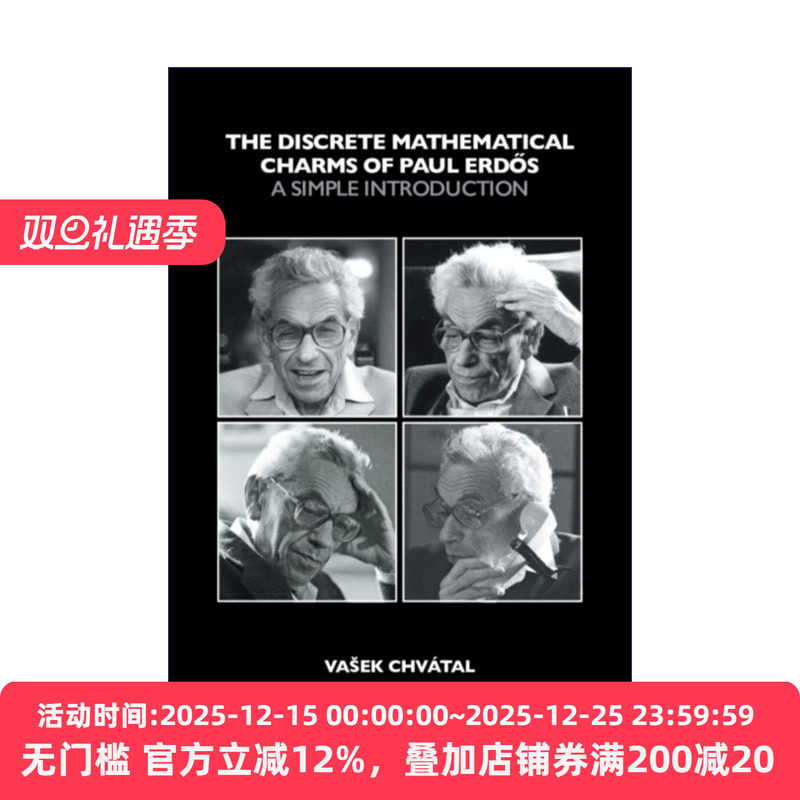 英文原版 The Discrete Mathematical Charms of Paul Erdos 保罗·埃尔德什离散数学的魅力 离散数学导论 英文版 进口英语书籍