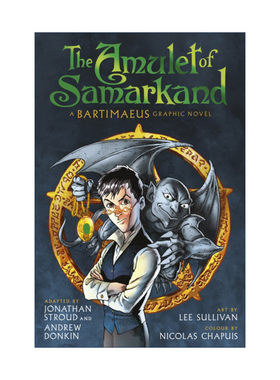 英文原版 The Amulet of Samarkand Graphic Novel 古都护符 漫画版 乔纳森·史特劳 路德灵异侦探社作者 英文版 进口英语原版书籍