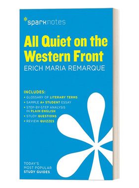 文学导读系列 西线无故事 All Quiet on the Western Front SparkNotes Literature Guide 英文原版中学教辅