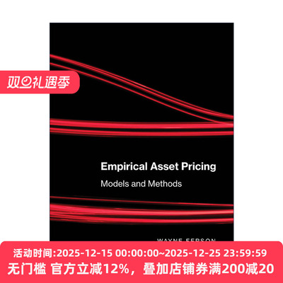英文原版 Empirical Asset Pricing The MIT Press 实证资产定价 模型与方法 Wayne Ferson 精装 英文版 进口英语原版书籍