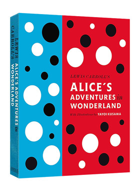 爱丽丝梦游仙境 草间弥生插画 布面精装 Lewis Carroll's Alice's Adventures in Wonderland 英文原版小说 进口英语书籍