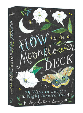 英文原版 How to Be a Moonflower Deck 月光花属 盒装卡牌 英文版 进口英语原版书籍