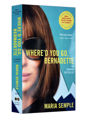 伯纳黛特你去了哪 Where'd You Go  Bernadette 电影封面版 英文原版小说 进口文学英语书籍