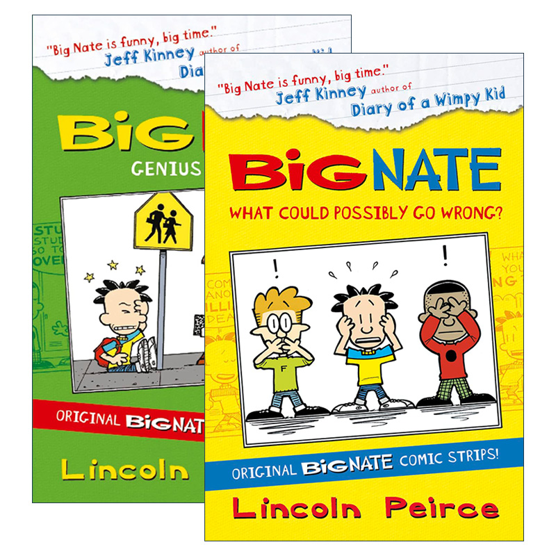 英文原版 Big Nate Compilation 我们班有个捣蛋王 大内特漫画合集2册 英文版 进口英语原版书籍