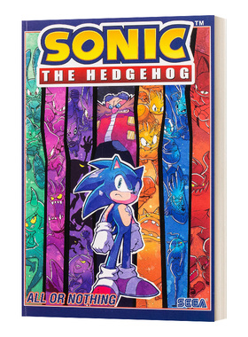 Sonic The Hedgehog  Vol. 7 All or Nothing 刺猬索尼克第七卷 音速小子 英文原版儿童漫画 进口英语书籍