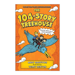 The 104-Story Treehouse Dental Dramas & Jokes Galore! 小屁孩树屋历险记 104层树屋故事 精装 英文原版儿童章节读物 进口书籍