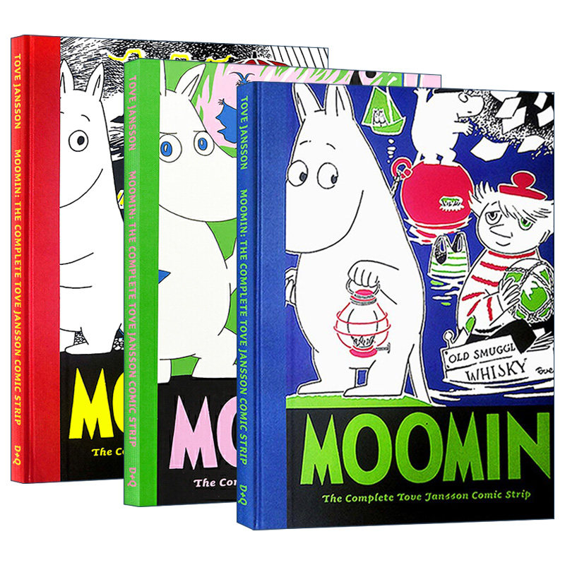 英文原版 Moomin Book The Complete Lars Jansson Comic Strip 姆明谷漫画1-3册 精装收藏 英文版 进口英语原版书籍