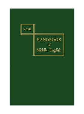 英文原版 Handbook of Middle English 中古英语手册 语言学 Fernand Mossé 英文版 进口英语原版书籍
