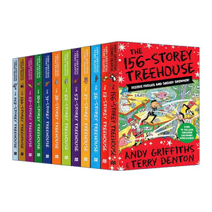 The Treehouse Collection 12-book Pack 小屁孩树屋历险记系列 12册套装 附二维码音频 英文原版儿童章节读物 进口英语书籍