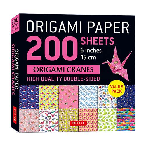 英文原版 Origami Paper 200 sheets Origami Cranes 6
