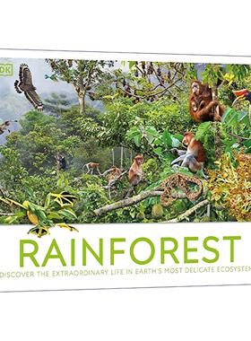 英文原版 DK Rainforest 热带雨林 大自然丰富的栖息地 儿童科普百科全彩插图读物精装 英文版 进口英语原版书籍