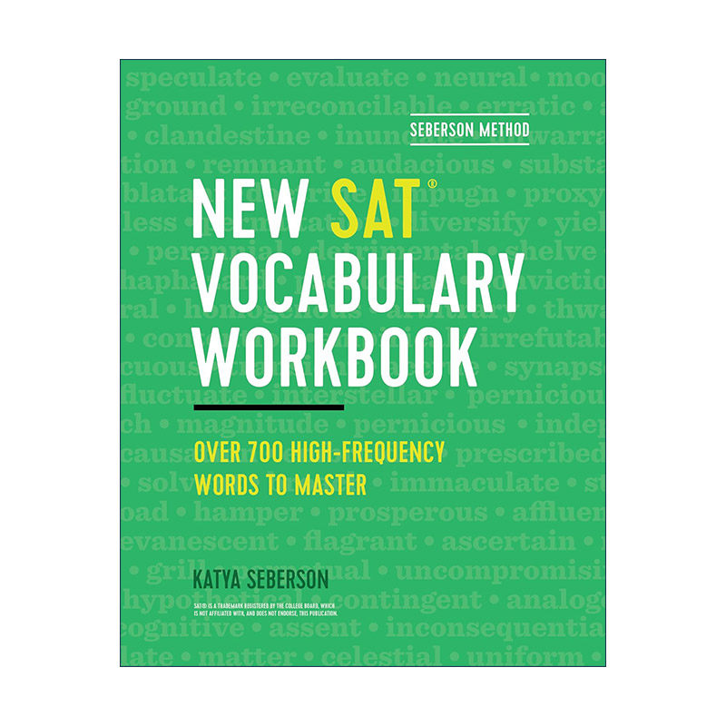 英文原版 Seberson Method 塞伯森方法 新SAT词汇练习册 掌握高频词 英文版 进口英语原版书籍